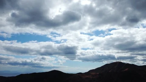 Layered Clouds Flowing Sideways - 4K Time-Lapse Stock Footage 302949831