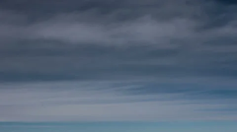Layered clouds time lapse 4K Stock Footage 35546602