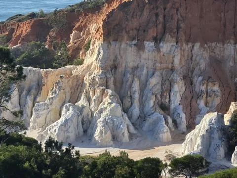 Layered Coastal Cliffs Stock Photos