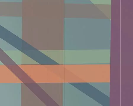 A layered composition of translucent rectangles and diagonal bands creates .. Stockillustratie