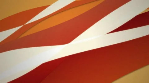 Layered curved ribbons glide smoothly in a seamless loop Stock Footage 341665941