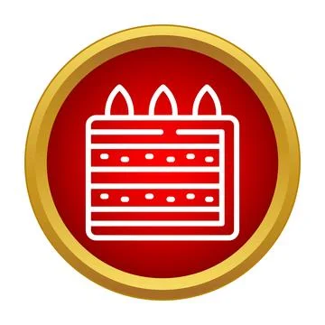 Layered dessert cake icon vector illustration Illustrazione stock