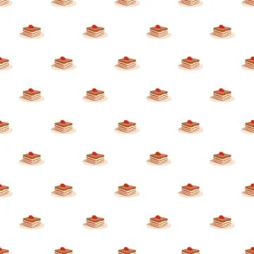 Layered dessert cake squares pattern background イラスト素材