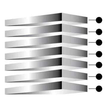 Layered diagram Stock Illustration