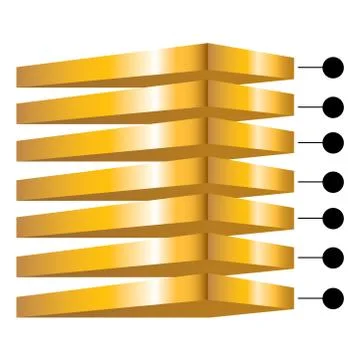 Layered diagram Stock Illustration