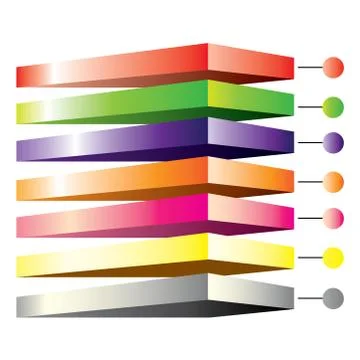 Layered diagram Stock Illustration
