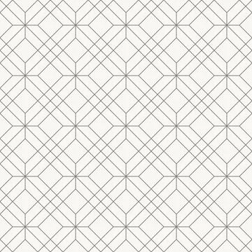 Layered diamond lattice pattern, seamless pattern in line design. diamond Illustrazione stock