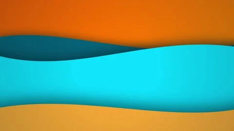 Layered fluid wave bands seamless loop motion background 库存影片 344318658