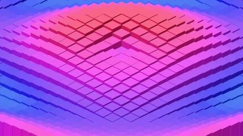 Layered fluid waves ambient motion background loop Video stock 347036591