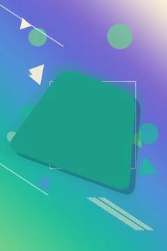Layered geometric forms, circles, lines, and translucent shapes create a ca.. Stock Illustration