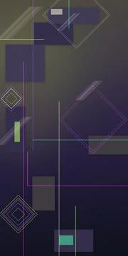 Layered geometric lines, translucent squares, and diamonds create a moody f.. Stock Illustration
