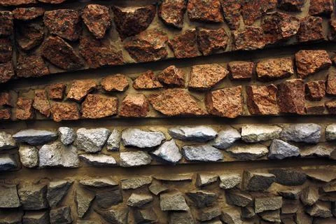 Layered Granite Wall Texture Stock Photos