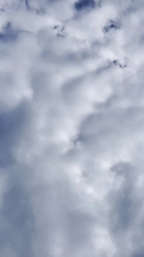 Layered Gray and White Clouds Filling the Sky 库存影片 345181495