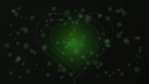 Layered Hearts Create a Dynamic, Glowing Visual Effect Stock Footage 326703757