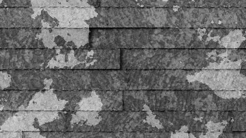 Layered horizontal planks with peeling paint aged rustic wall texture. 3D 스톡 일러스트