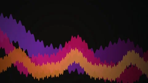 Layered horizontal saw tooth bands scroll in a seamless loop Stock Footage 341070693