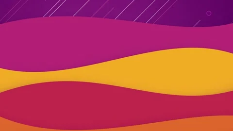 Layered horizontal wave shapes flow in a seamless loop Stock Footage 341856315