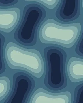 Layered irregular forms in deep teal, navy, muted aqua, and mint create a c.. Stock Illustration