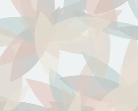 Layered leaf silhouettes overlap in a soft, translucent arrangement of dust.. Illustrazione stock