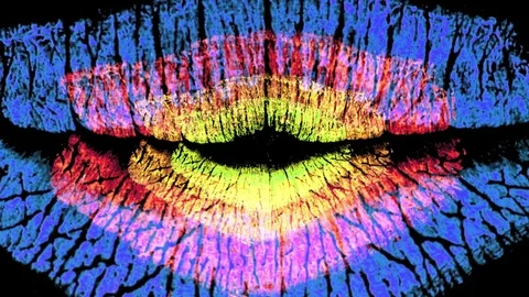 Layered lips Video stock 82251577