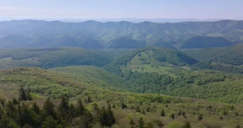 Layered Mountains Around Spruce Knob Stockbeeldmateriaal 328388226