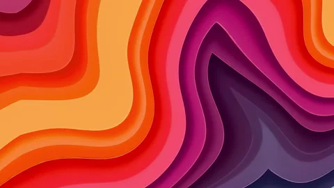 Layered Paper Cut 3D Abstract Background animation 스톡 동영상 303517606