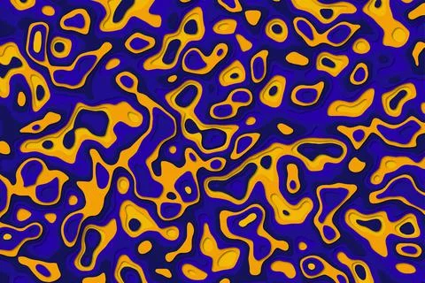 Layered paper cut out pattern Illustrazione stock