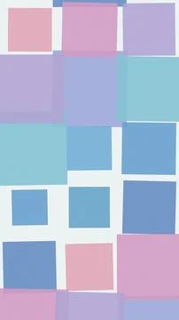 Layered pastel geometric blocks create a clean contemporary composition in .. Stock Illustration