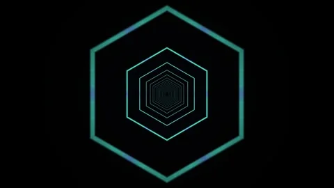 Layered Perspective Grid Tunnel Seamless Loop  Layered Stock Footage 341537526