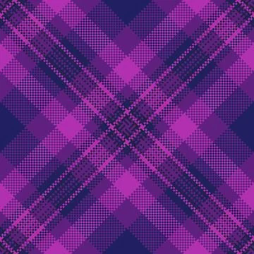 Layered plaid vector fabric, decoration check texture textile. Celtic patte.. Stockillustratie