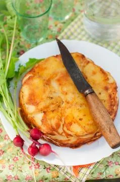 Layered Potato Bake Stock Photos