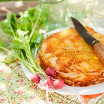 Layered Potato Bake Stock Photos