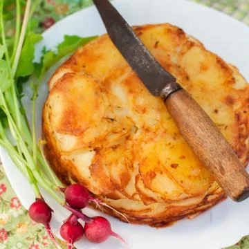 Layered Potato Bake Stock Photos