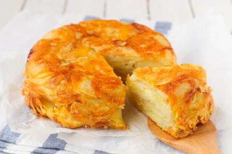 Layered Potato Bake Stock Photos