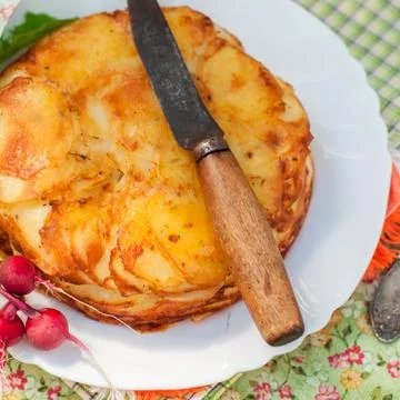 Layered Potato Bake Stock Photos