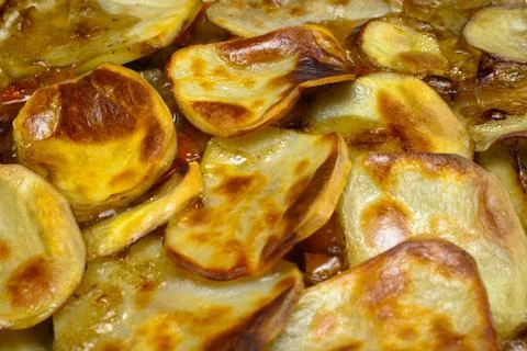 Layered Potatoes 写真素材