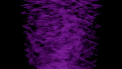 Layered Purple Diamond Stack with Drifting Smoke on Deep Black Background 库存影片 334623413