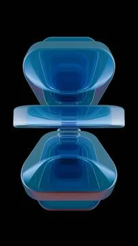 Layered Reflections: Stacked Gradient Rectangles イラスト素材