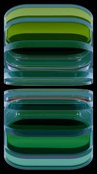 Layered Reflections: Stacked Gradient Rectangles Stock Illustration