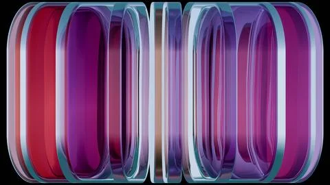 Layered Reflections: Stacked Gradient Rectangles 스톡 일러스트