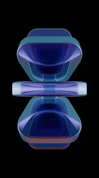 Layered Reflections: Stacked Gradient Rectangles イラスト素材