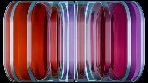 Layered Reflections: Stacked Gradient Rectangles 스톡 일러스트