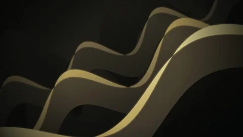 Layered ribbon wave formations flow in a smooth undulating motion Stock Footage 340877357