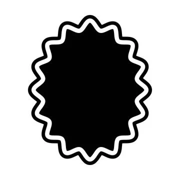 Layered Ripple Decorative Border with Organic Wavy Outline Stock Illustration