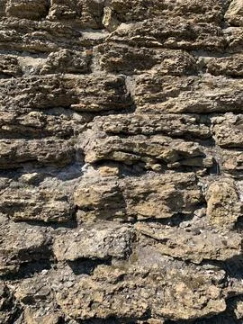 Layered Rock Formation Texture Background Stock Photos