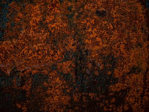 Layered Rust Texture with Red Paint Traces Abstract Metal Surface Background Stock Photos