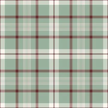 Layered seamless plaid pattern, buffalo texture textile fabric. Official ve.. Stock Illustration