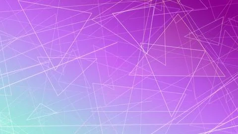 A layered set of connected triangles and lines in dreamy purple and lavende.. Stock Illustration