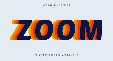 Layered Text Effect Stock Illustration