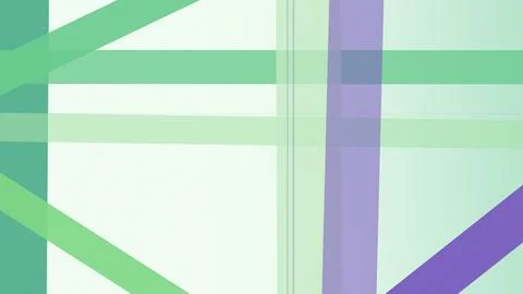 Layered translucent bands intersect across a pale mint field, forming an ai.. Stock Illustration